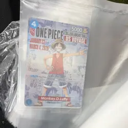 Bandai Namco One Piece Monkey D. Luffy Promo Card College Basketball P-1000 - Image 1