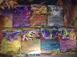 Pokemon 7 Ex Card Lot: Gengar 056, Gardevoir 089, Hawlucha 116, Blaziken 024+++ - Image 1