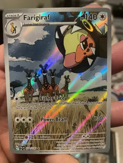 Farigarif 2023 Pokemon Paldea Evolved IR Holo Card #228/193 NM Condition - Image 1