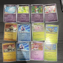 Pokemon bundle Ascended Heroes Reverse Holo bundle LOVE BALL pattern 12 x cards - Image 1