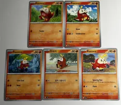 Pokemon TCG Fuecoco Scarlet & Violet Regular Lot 5 Cards English/Korean - Image 1