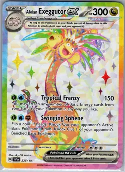 Alolan Exeggutor ex 225/191 SV08: Surging Sparks - Pokemon Card - NM - Image 1