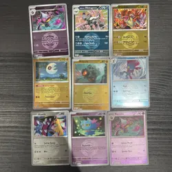 Pokemon bundle Ascended Heroes Reverse Holo bundle QUICK BALL pattern 9x cards - Image 1