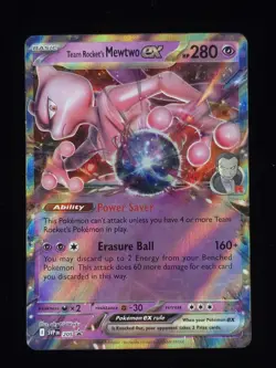 Team Rocket's Mewtwo ex 205 Pokemon SV: Scarlet & Violet Promo Cards 🔥 - Image 1