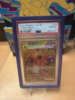 PSA 10 Charizard ex UR 139/108 SV3 Ruler of the Black Flame Pokemon Card JP - Image 1