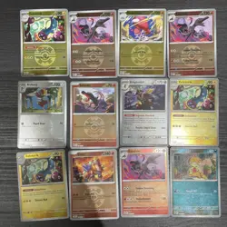 Pokemon bundle Ascended Heroes Reverse Holo bundle DUSK BALL pattern 12x card - Image 1