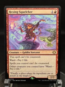 Magic: The Gathering Hexing Squelcher CL Rare Red 0145 Matt Stewart English TCG - Image 1