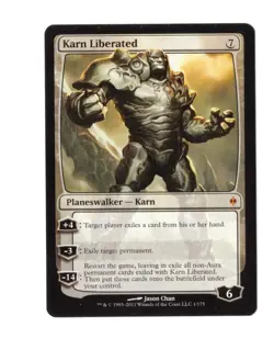 MTG New Phyrexia - 1x Karn Liberated - LP - Image 1