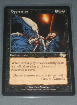 Oppression Urza's Saga Regular MTG Magic the Gathering - Image 1