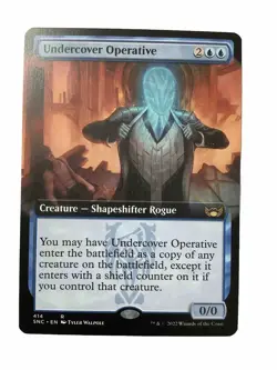 MTG SNC: Undercover Operative (Creature Shapeshifter Rogue) Extended Art Rare - Image 1