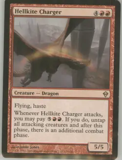 Hellkite Charger 131 Non Foil Regular Border Zendikar MTG - Image 1