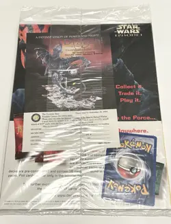 1999 Duelist Magazine w/ Pokemon 1st Ed Jungle Pikachu Promo WotC Gold Stamp NIP - Image 2