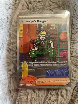 Lt. Surge's Bargain 185/132 Special Illustration Rare Pokemon Mega Evolution - Image 1