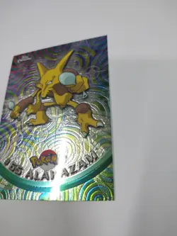 1999 Pokemon Topps Chrome #65 Alakazam Foil Animation NM+ - Image 2
