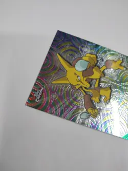 1999 Pokemon Topps Chrome #65 Alakazam Foil Animation NM+ - Image 4