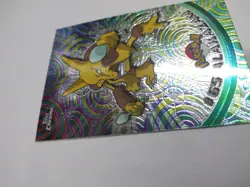 1999 Pokemon Topps Chrome #65 Alakazam Foil Animation NM+ - Image 5