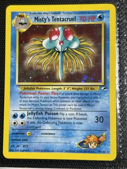 Pokemon TCG - Misty's Tentacruel - Gym Heroes 10/132 Holo - Image 1