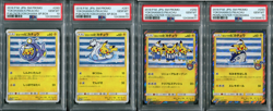 Pokemon TCG Yokohama's Pikachu Promo Sequential Set SM-P 280 281 282 283 PSA 10 - Image 1