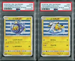 Pokemon TCG Yokohama's Pikachu Promo Sequential Set SM-P 280 281 282 283 PSA 10 - Image 2