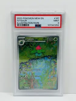 🔥2023 POKEMON MEW EN-151 ILLUSTRATION RARE #167 IVYSAUR PSA 9 MINT!🔥 - Image 1