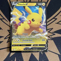 Pokemon Black Star Promo SWSH061 Pikachu V NM | Near Mint - Image 1