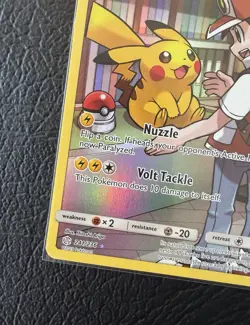 Pokemon TCG Sun & Moon Cosmic Eclipse Pikachu Full Art 241/236 NM/M - Image 4