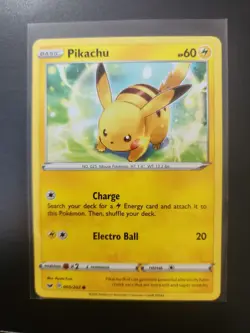 Pokemon TCG Pikachu Sword & Shield Base Set 065/202 Regular Common - Image 1