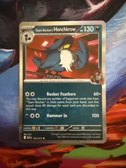Team Rocket's Honchkrow (Holo Rare) Ascended Heroes Pokemon TCG- 127/217 - Image 1