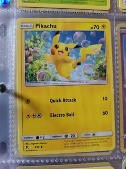 Pokemon TCG Pikachu Hidden Fates 19/68 Regular Common - Image 1