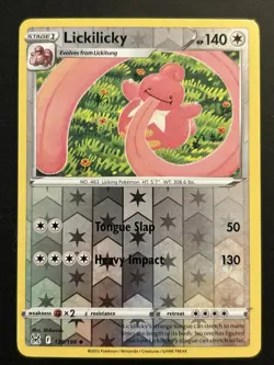Lickilicky 139/196 Reverse Holo Pokemon TCG Lost Origin Near Mint (NM) Uncommon - Image 1