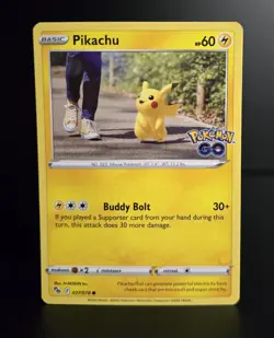 Pokemon TCG - PIKACHU - 027/078 - Sword & Shield: Pokemon GO (2022) - LP/NM - Image 1