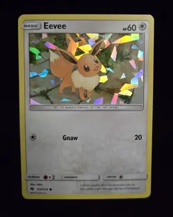 Pokemon TCG - EEVEE - #155 - CRACKED ICE HOLO - PROMO - LOST THUNDER (2018) - NM - Image 1