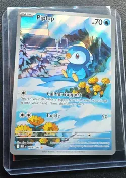Pokemon TCG - Piplup Illustration Rare - Phantasmal Flames 98/94 NM - Image 1