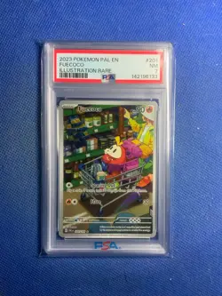 2023 POKEMON PAL EN-PALDEA EVOLVED ILLUSTRATION RARE #201 FUECOCO PSA 7 - Image 1