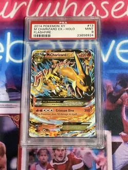 2014 Pokemon XY Flashfire Mega Charizard EX Holo #13 PSA 9 - Image 1