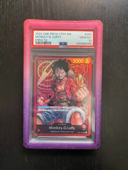 2022 One Piece - Monkey D. Luffy - Errata - ST01-001 - PSA 10 - Image 1