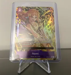 Nami One Piece CCG Character Card PRB02-012 2000 Power Foil Special - Image 1