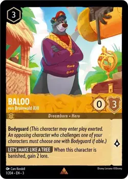 Baloo - von Bruinwald XIII 1/204 Into the Inklands Non-Foil Disney Lorcana - Image 1