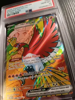 Ethans Ho-Oh EX 209/182 PSA 10 Pokemon Card Destined Rivals Pokemon TCG - Image 3