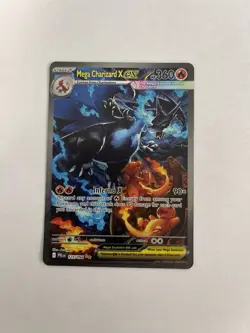 Mega Charizard X EX Pokemon Card 125/094 Phantasmal Flames Holo 360 HP Rare - Image 1