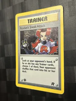 ROCKET'S SNEAK ATTACK 16/82 Team Rocket 1st Edition HOLO Rare Pokemon Card - Image 4