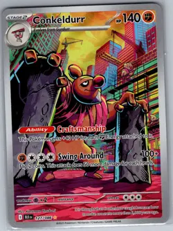 Conkeldurr 127/086 SV: Black Bolt - Pokemon Card - NM - Image 1