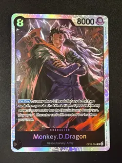 Monkey.D.Dragon OP12-094 SR ONE PIECE Tcg Card Game NM BLACK - Image 1