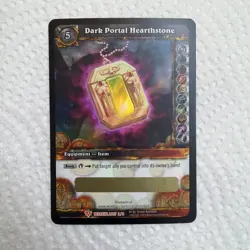 WoW TCG Dark Portal Hearthstone Card World of Warcraft Unscratched Loot Card - Image 1