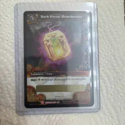 WoW TCG Dark Portal Hearthstone Card World of Warcraft Unscratched Loot Card - Image 2