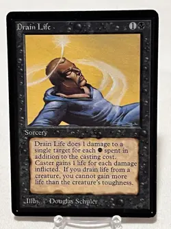 Drain Life - Beta Edition ~LP~ Magic The Gathering MTG - Image 1