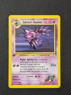 Pokemon TCG Sabrina's Haunter Gym Heroes 1st Edition Non-Holo Regular - Image 1