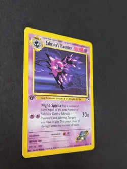 Pokemon TCG Sabrina's Haunter Gym Heroes 1st Edition Non-Holo Regular - Image 4