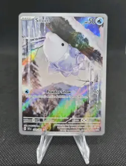 Pokemon TCG SV05 Temporal Forces Snom 168/162 Illustration Rare Holo - Image 1