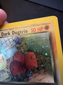 HOLO Dark Dugtrio [Team Rocket] 6/82 1st Edition (MP) - Pokemon TCG - Image 3